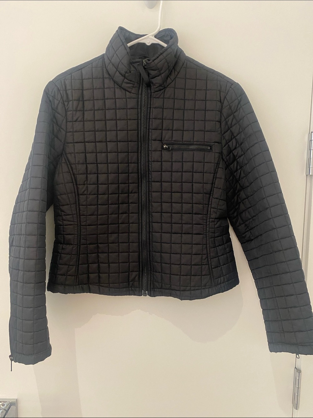 Limited Lightweight Quilted Jacket Moto Jacket Black Size M